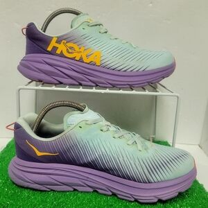 Hoka Rincon 3 One One Womens 9 B 1119396 BGCV Purple Running Shoes Sneakers